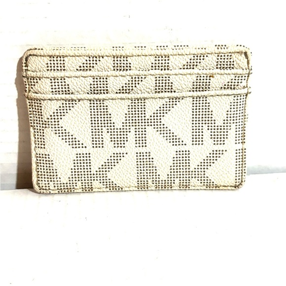 Michael Kors Cream and Gold Card Holder - Picture 2 of 3